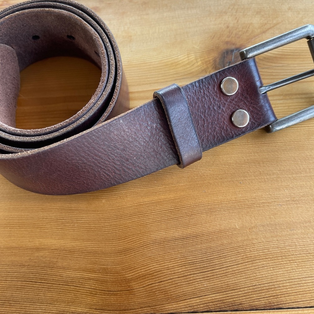 Lucky Brand Men's Brown Leather Belt
